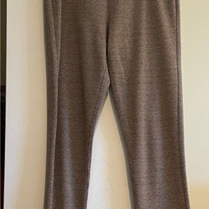 Ecru Brown Straight Leg Pants